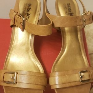 Coach Strap Buckle Heels